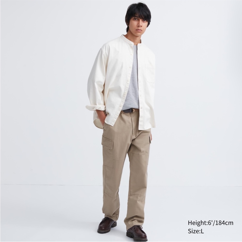 uniqlo beige cargo pants